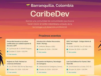 Caribedev page mantained by Jesus Bossa